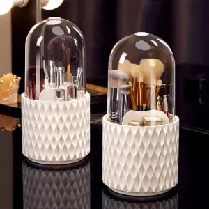 360° Rotating Makeup Brush Organizer