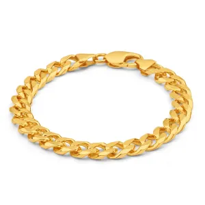 9ct Elegant Yellow Gold Curb Bracelet