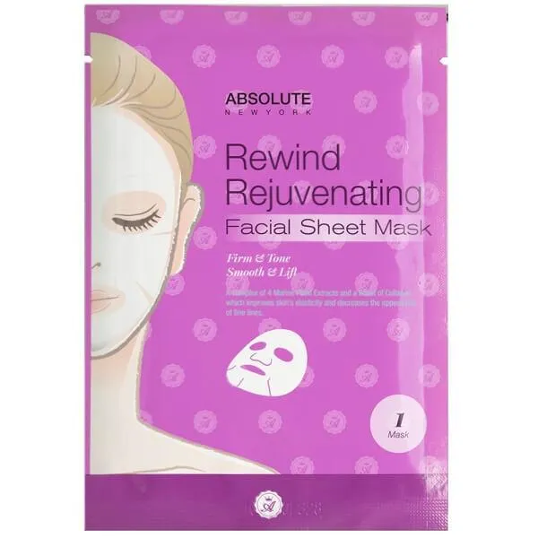 Absolute New York Rewind Rejuvenating Facial Sheet Mask