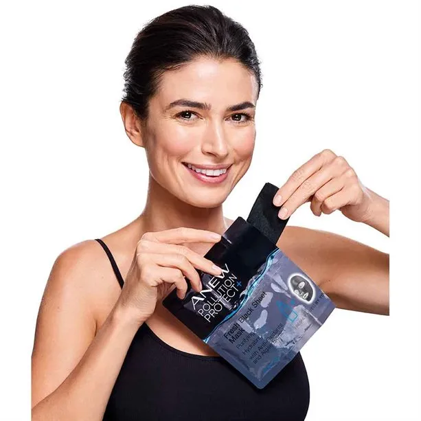 Avon Anew Pollution Protect Fresh Black Sheet Mask - 3 sheets