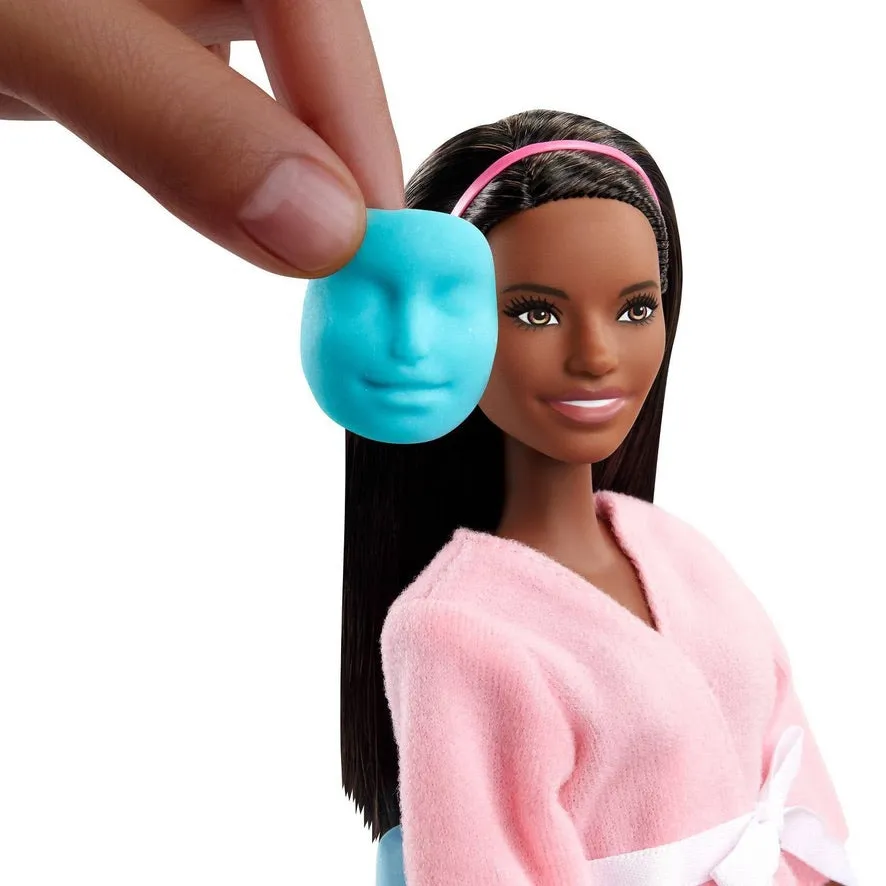 Barbie Face Mask Spa Day (Doll with Brunette Hair) Playset