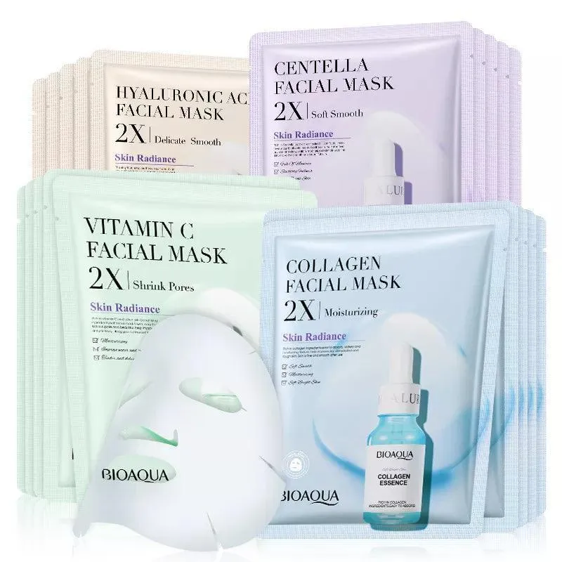 Centella Collagen Hydrating Face Mask Set for Radiant Youthful Skin Rejuvenation