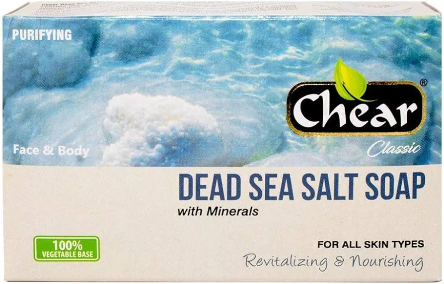 Chear Dead Sea Salt Soap 150g - Purifying Cleansing Bar for Face & Body