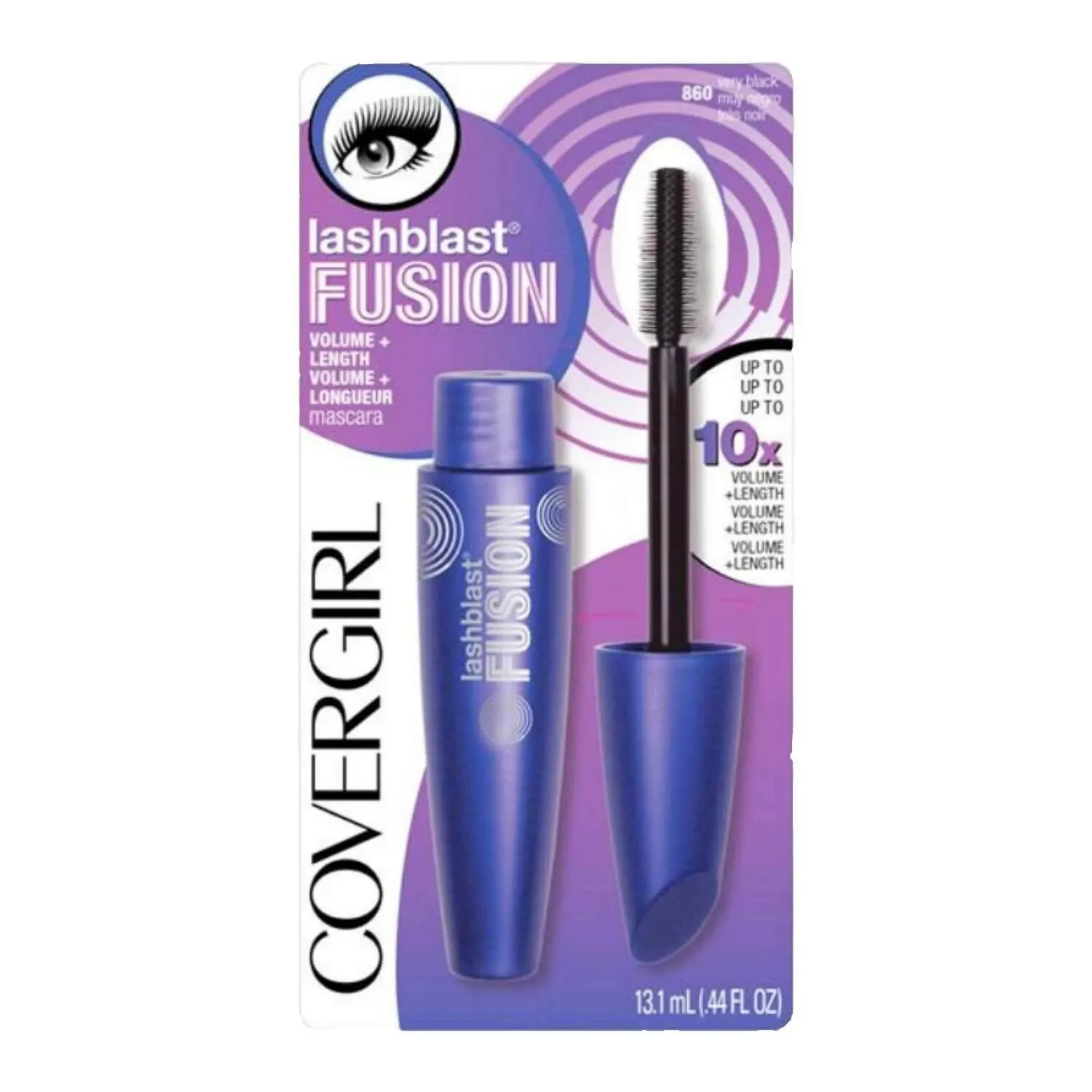 Covergirl - LashBlast Fusion Mascara, Very Black [860]  - 0.44 Oz - 24 Pack