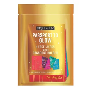 Freeman Passport To Glow 4 Face Masks with Passport Holder