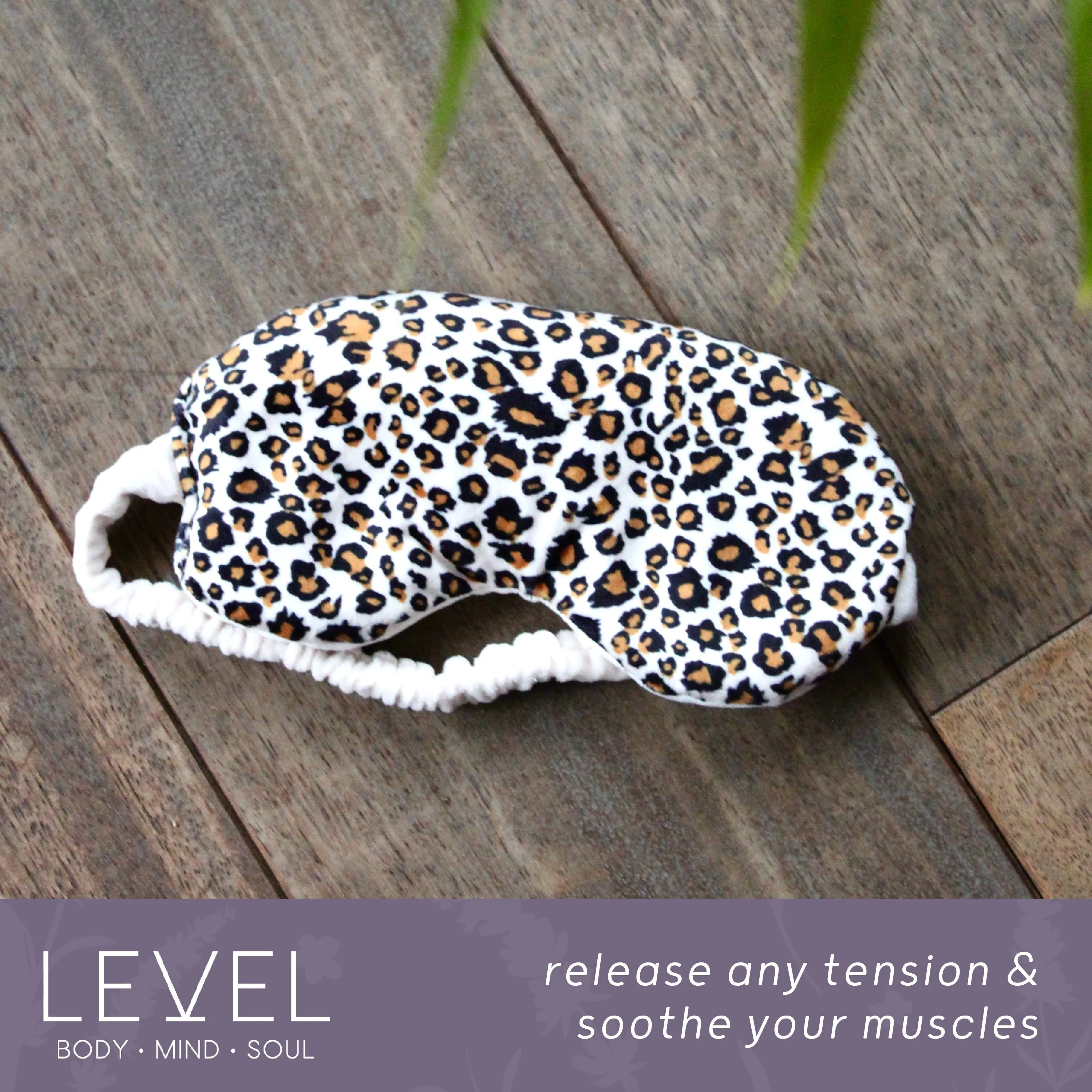 Lavender Deep Pressure Therapy Eye Mask - Leopard Print