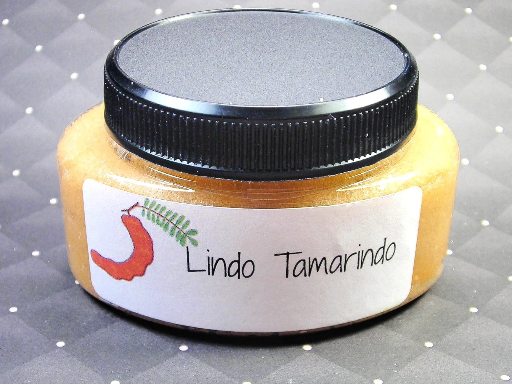 Lindo Tamarindo body sugar scrub with a tamarind and leaf soap embed part of our Latina line