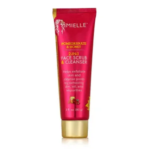 Mielle Organics Pomegranate & Honey 2 in 1 Face Scrub & Cleanser - 85g