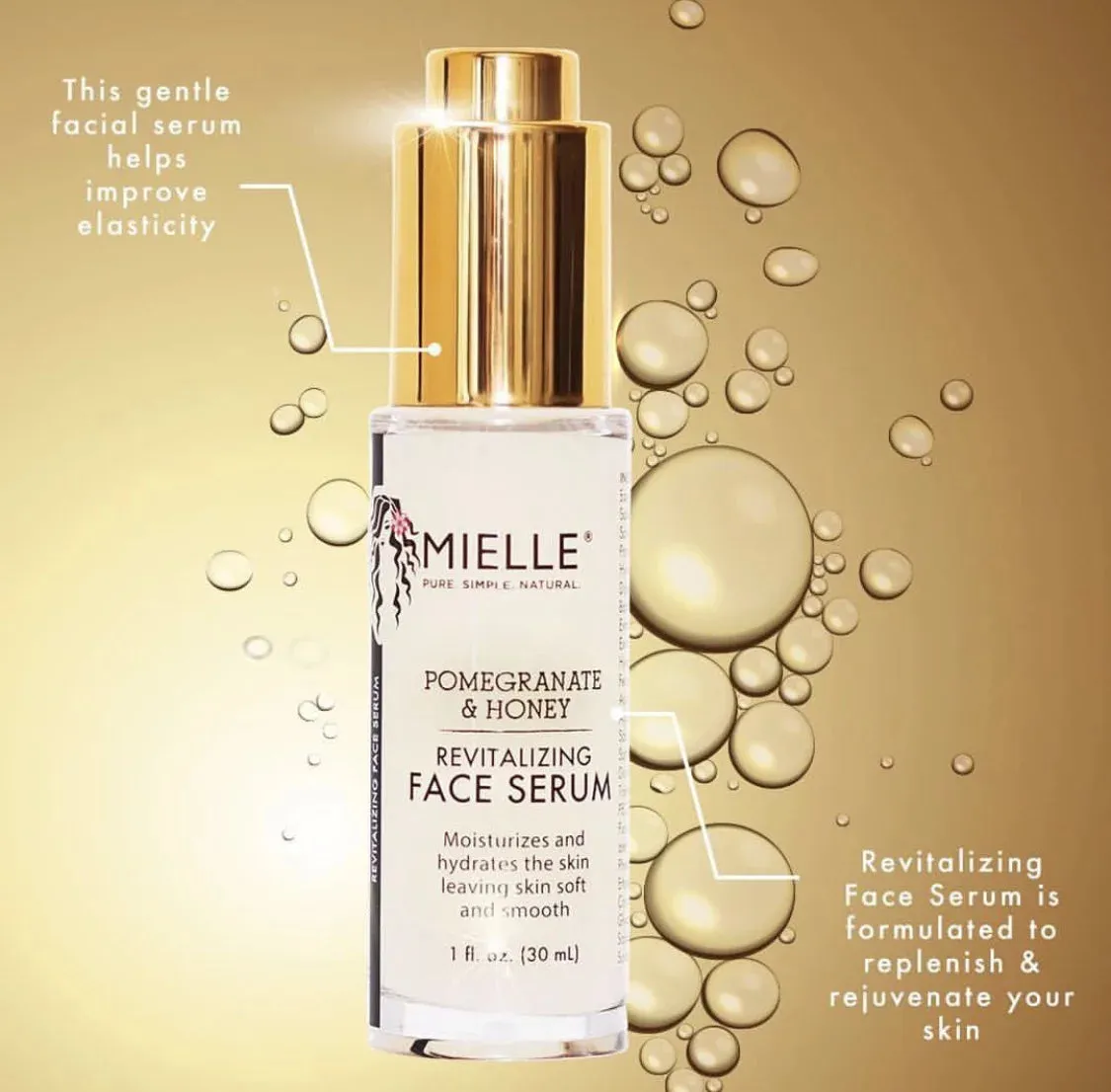 Mielle Organics Pomegranate & Honey Revitalizing Face Serum - 30ml