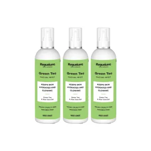 Rejusure Green Tea Facemist – Keeps Skin Hydrated & Glowing – 100ml (Pack of 3)