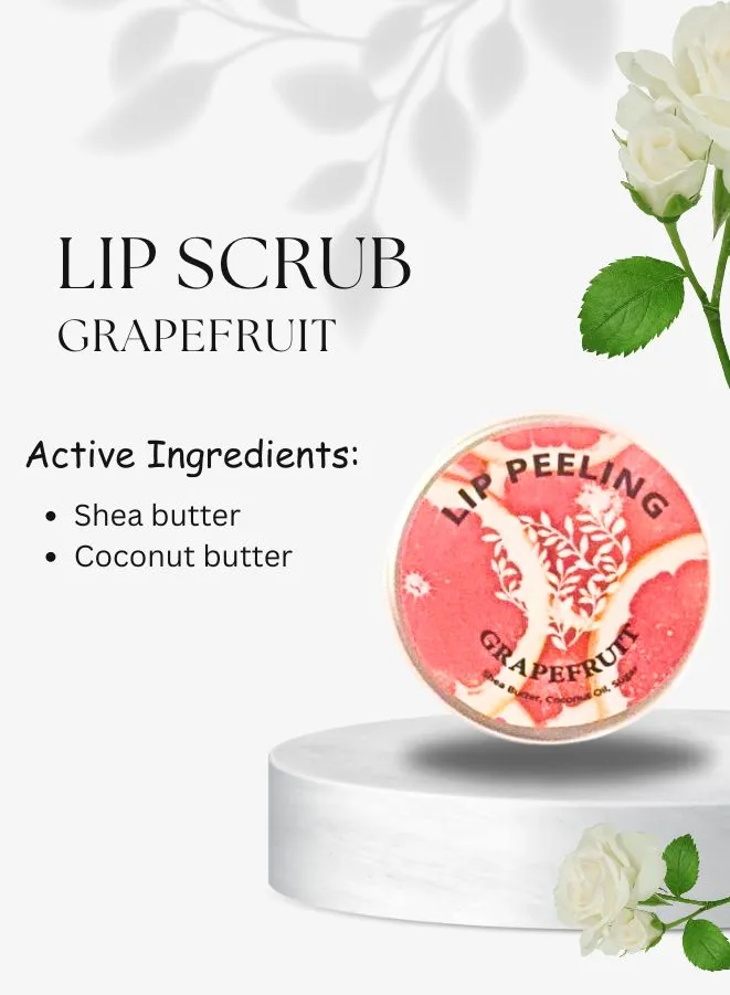 Revitalize Your Lips with Natural Grapefruit Lip Scrub by Soap&Friends, 15ml