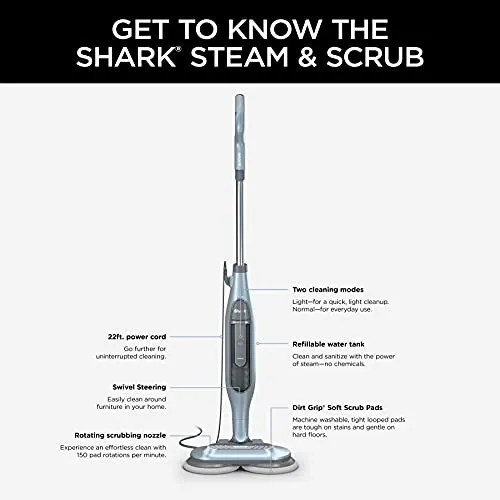 Shark Steam Mop, Steam & Scrub All-in-One (New)