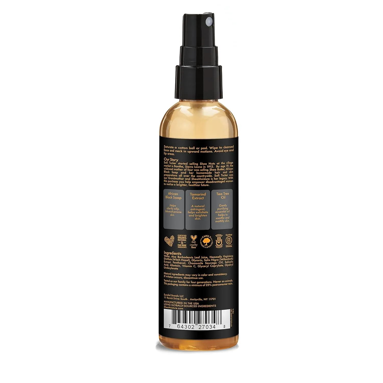 Shea Moisture African Black Soap Clarifying Toner 130ml