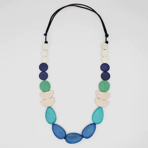 Sylca  Blues / Greens Necklace  -  BP24N23 Blue