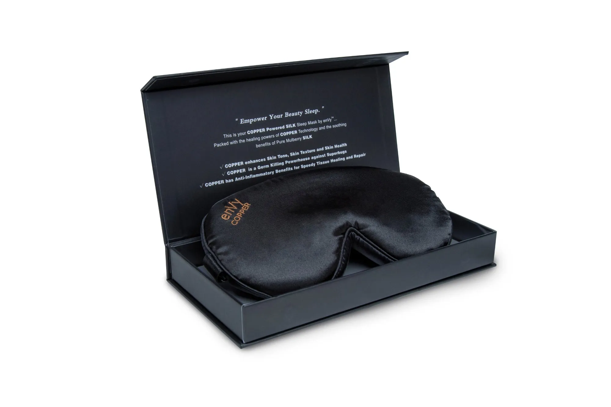 The COPPER-infused Silk Eye Mask by enVy®