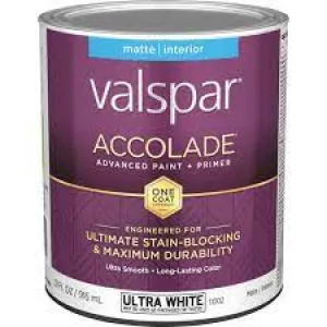 Valspar® Accolade® Interior Paint   Primer Matte 5 Gallon Ultra White