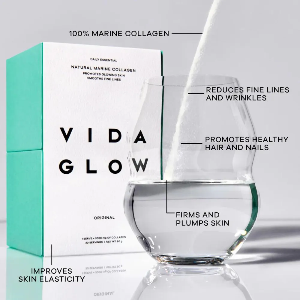 Vida Glow Natural Marine Collagen Loose Powder Original